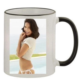 Olivia Munn 11oz Colored Rim & Handle Mug