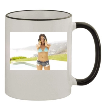 Olivia Munn 11oz Colored Rim & Handle Mug