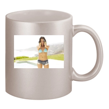 Olivia Munn 11oz Metallic Silver Mug