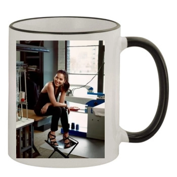 Olivia Munn 11oz Colored Rim & Handle Mug