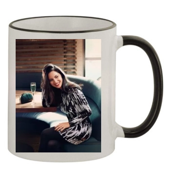 Olivia Munn 11oz Colored Rim & Handle Mug