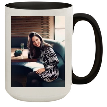 Olivia Munn 15oz Colored Inner & Handle Mug