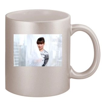 Olivia Wilde 11oz Metallic Silver Mug