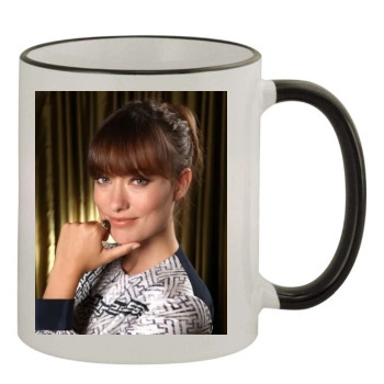 Olivia Wilde 11oz Colored Rim & Handle Mug