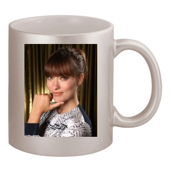 Olivia Wilde 11oz Metallic Silver Mug