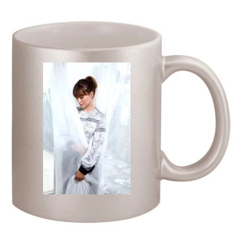 Olivia Wilde 11oz Metallic Silver Mug