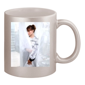 Olivia Wilde 11oz Metallic Silver Mug