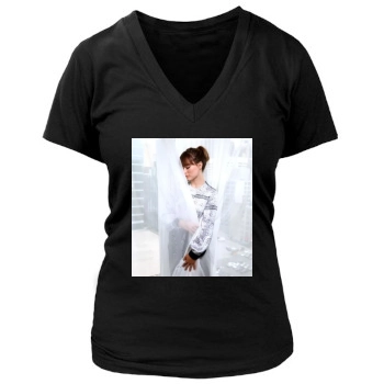 Olivia Wilde Women's Deep V-Neck TShirt