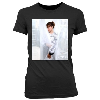 Olivia Wilde Women's Junior Cut Crewneck T-Shirt