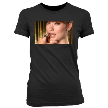 Olivia Wilde Women's Junior Cut Crewneck T-Shirt