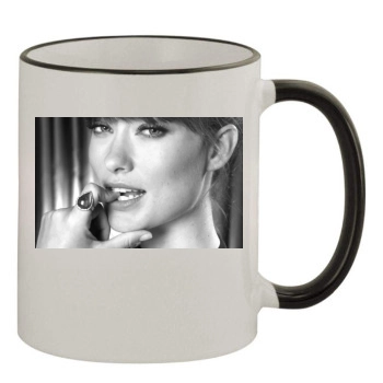 Olivia Wilde 11oz Colored Rim & Handle Mug