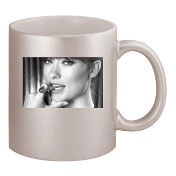 Olivia Wilde 11oz Metallic Silver Mug