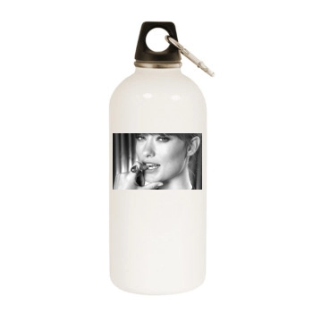 Olivia Wilde White Water Bottle With Carabiner