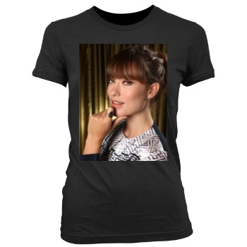 Olivia Wilde Women's Junior Cut Crewneck T-Shirt