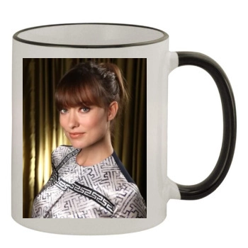 Olivia Wilde 11oz Colored Rim & Handle Mug