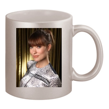 Olivia Wilde 11oz Metallic Silver Mug