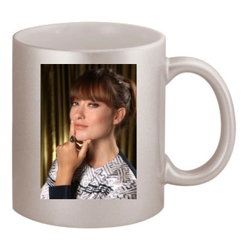 Olivia Wilde 11oz Metallic Silver Mug