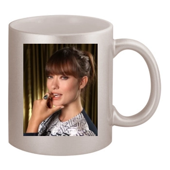 Olivia Wilde 11oz Metallic Silver Mug