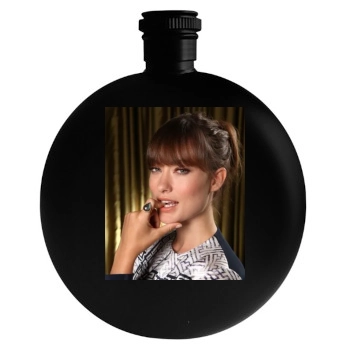 Olivia Wilde Round Flask