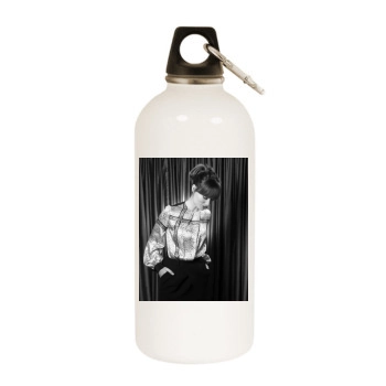 Olivia Wilde White Water Bottle With Carabiner