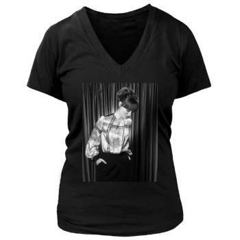 Olivia Wilde Women's Deep V-Neck TShirt