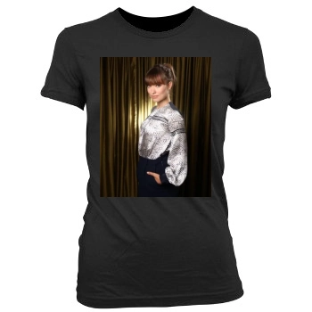 Olivia Wilde Women's Junior Cut Crewneck T-Shirt