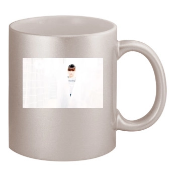 Olivia Wilde 11oz Metallic Silver Mug