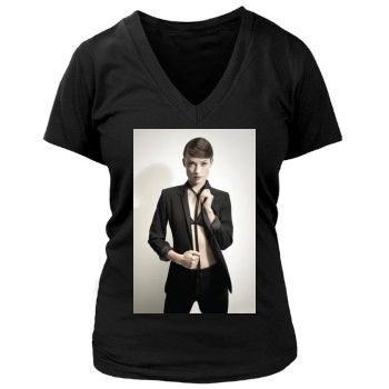 Olivia Wilde Women's Deep V-Neck TShirt