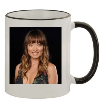 Olivia Wilde 11oz Colored Rim & Handle Mug