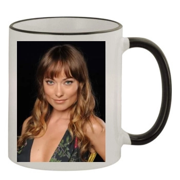 Olivia Wilde 11oz Colored Rim & Handle Mug