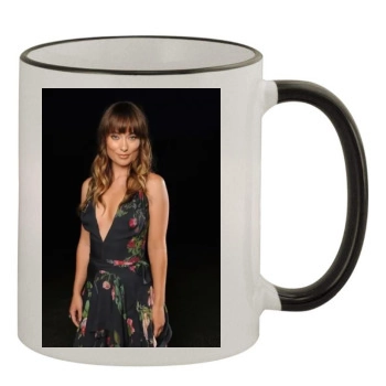 Olivia Wilde 11oz Colored Rim & Handle Mug