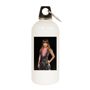 Olivia Wilde White Water Bottle With Carabiner