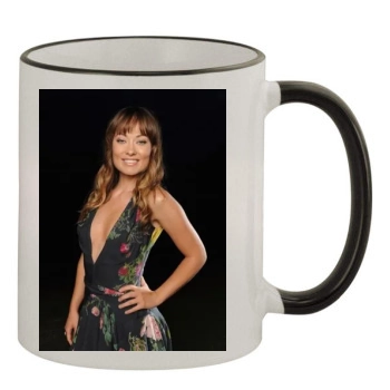 Olivia Wilde 11oz Colored Rim & Handle Mug