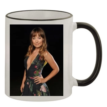 Olivia Wilde 11oz Colored Rim & Handle Mug