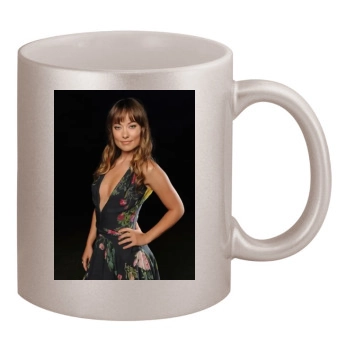 Olivia Wilde 11oz Metallic Silver Mug