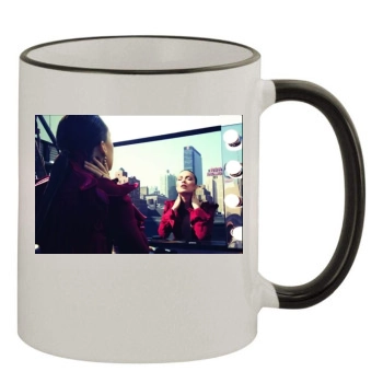 Olivia Wilde 11oz Colored Rim & Handle Mug