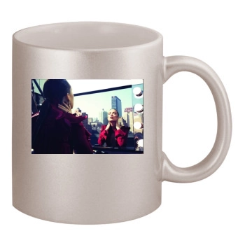 Olivia Wilde 11oz Metallic Silver Mug