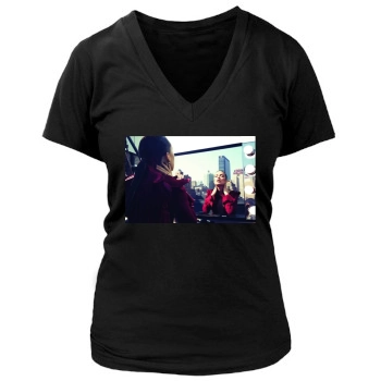 Olivia Wilde Women's Deep V-Neck TShirt