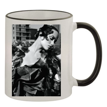 Olivia Wilde 11oz Colored Rim & Handle Mug