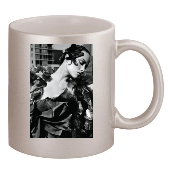 Olivia Wilde 11oz Metallic Silver Mug