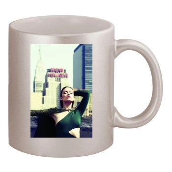 Olivia Wilde 11oz Metallic Silver Mug