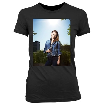 Olivia Wilde Women's Junior Cut Crewneck T-Shirt