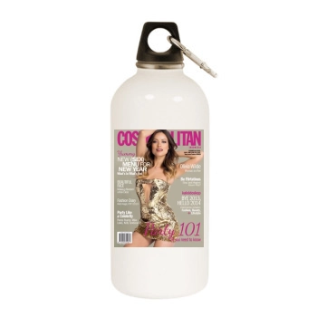 Olivia Wilde White Water Bottle With Carabiner