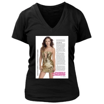 Olivia Wilde Women's Deep V-Neck TShirt