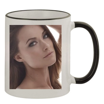 Olivia Wilde 11oz Colored Rim & Handle Mug