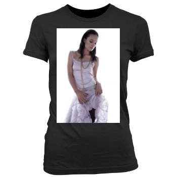 Olivia Wilde Women's Junior Cut Crewneck T-Shirt