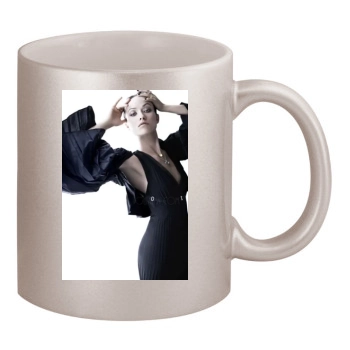 Olivia Wilde 11oz Metallic Silver Mug