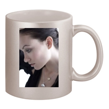 Olivia Wilde 11oz Metallic Silver Mug