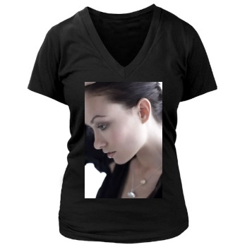 Olivia Wilde Women's Deep V-Neck TShirt