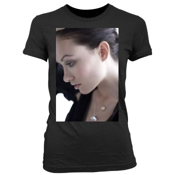 Olivia Wilde Women's Junior Cut Crewneck T-Shirt